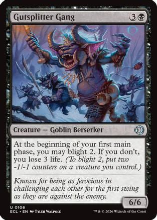 Gutsplitter Gang (106) Foil - Lorwyn Eclipsed