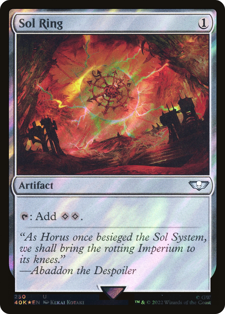 Sol Ring (250) Surge Foil - Warhammer 40,000 Commander