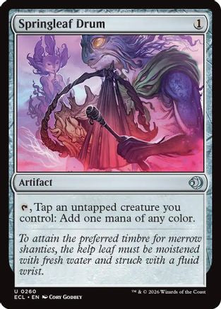 Springleaf Drum (260) Foil - Lorwyn Eclipsed