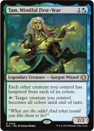 Tam, Mindful First-Year (245) Foil - Lorwyn Eclipsed