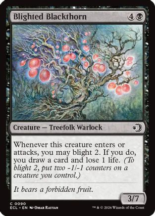 Blighted Blackthorn (090) Foil - Lorwyn Eclipsed