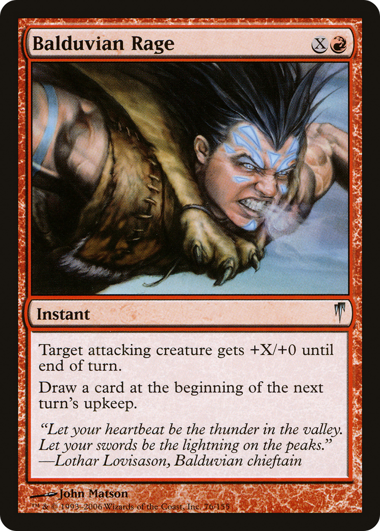 Balduvian Rage (076) Foil - Coldsnap