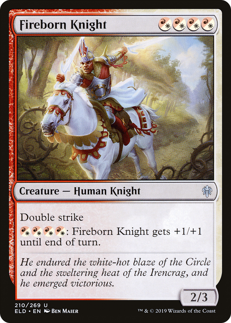 Fireborn Knight (210) - Throne of Eldraine