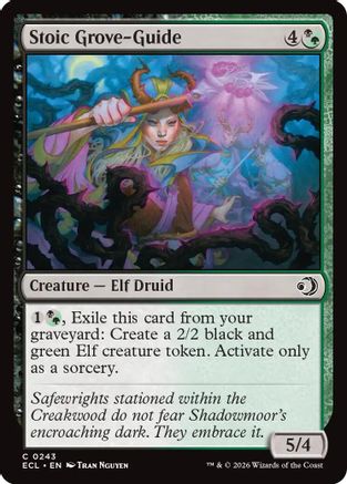 Stoic Grove-Guide (243) Foil - Lorwyn Eclipsed
