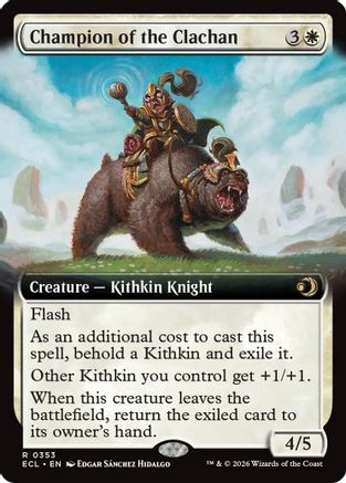 Champion of the Clachan (Extended Art) (353) - Lorwyn Eclipsed