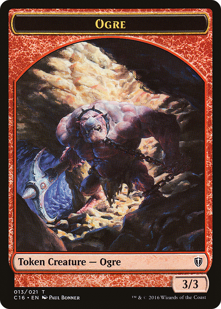 Ogre // Bird (007) Double-Sided Token (13 // 7) - Commander 2016 Tokens