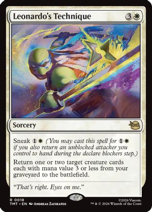 Leonardo's Technique (018) Foil - Teenage Mutant Ninja Turtles