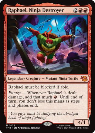 Raphael, Ninja Destroyer (102) Foil - Teenage Mutant Ninja Turtles