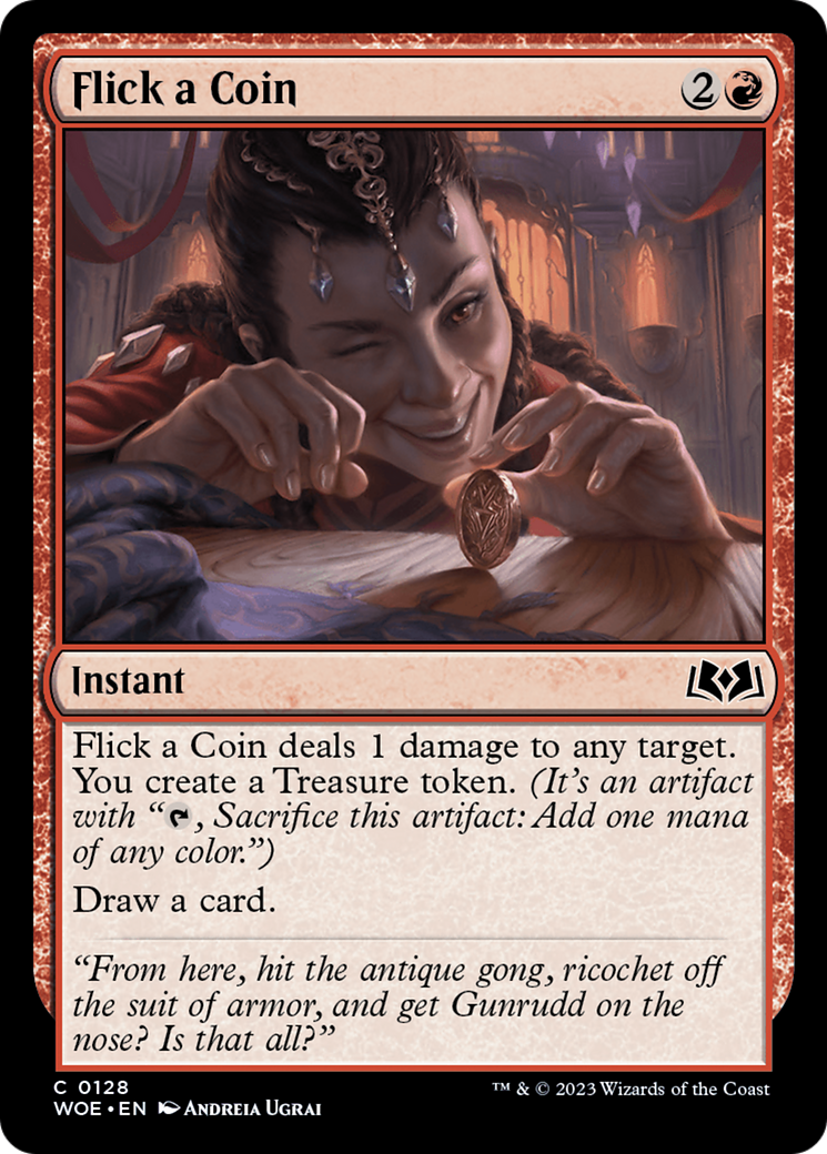 Flick a Coin (128) Foil - Wilds of Eldraine