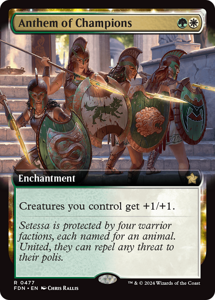 Anthem of Champions (Extended Art) (477) Foil - Foundations