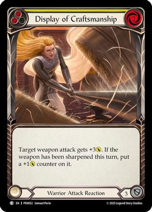 Display Of Craftsmanship (Yellow) (PEN052) Rainbow Foil - Compendium of Rathe