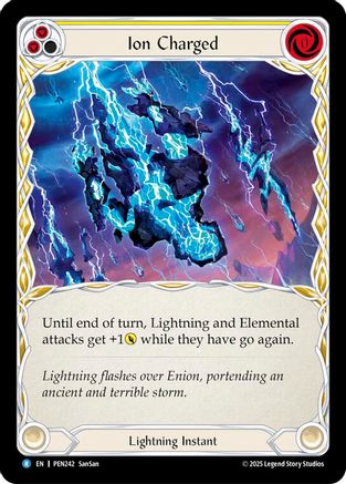 Ion Charged (Yellow) (PEN242) Rainbow Foil - Compendium of Rathe