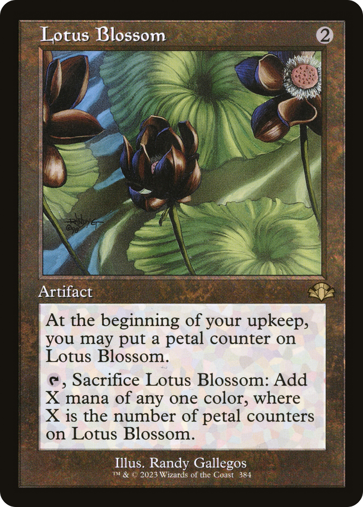 Lotus Blossom (Retro) (384) Foil - Dominaria Remastered
