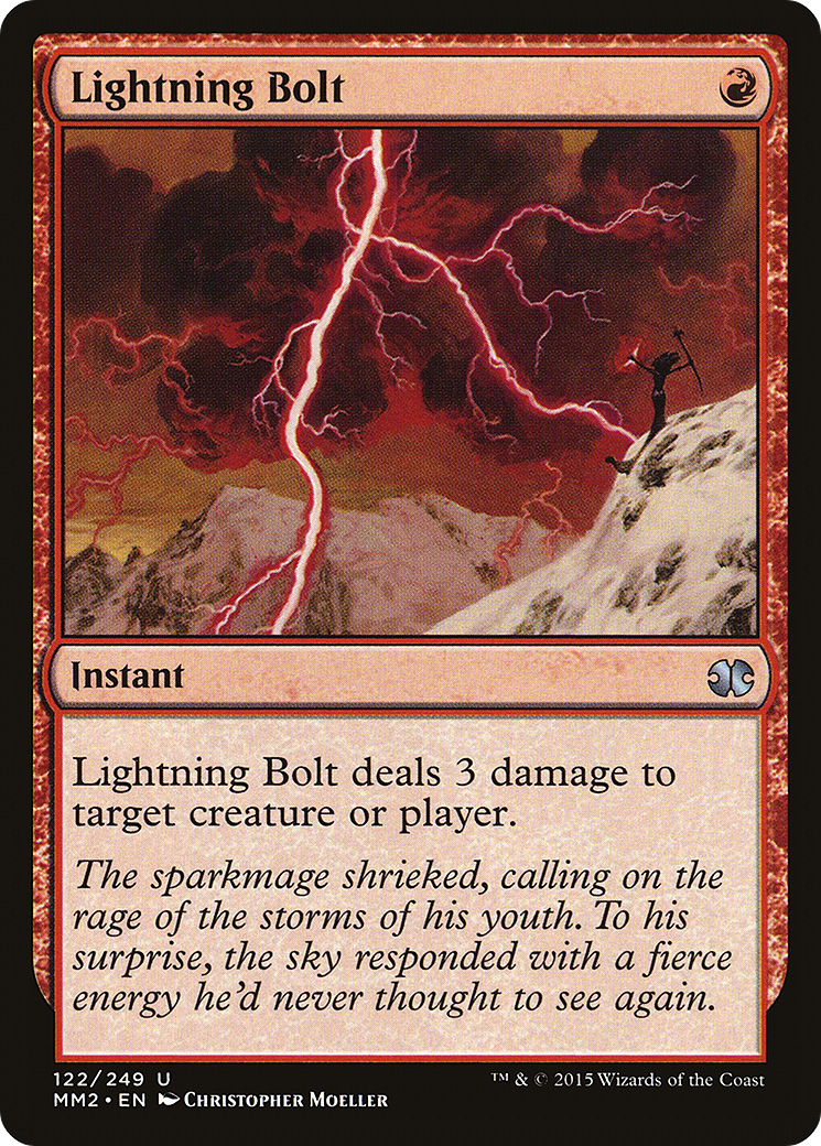 Lightning Bolt (122) Foil - Modern Masters 2015