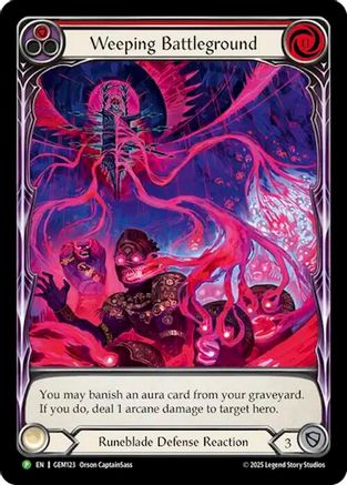 Weeping Battleground (GEM123) Rainbow Foil - GEM Pack 4