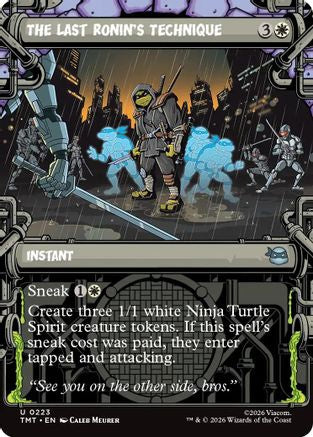 The Last Ronin's Technique (Showcase) (223) Foil - Teenage Mutant Ninja Turtles