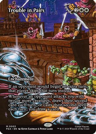 Trouble in Pairs (Borderless) (003) Foil - Teenage Mutant Ninja Turtles Eternal-Legal