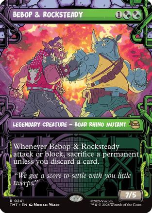 Bebop & Rocksteady (Showcase) (241) Foil - Teenage Mutant Ninja Turtles