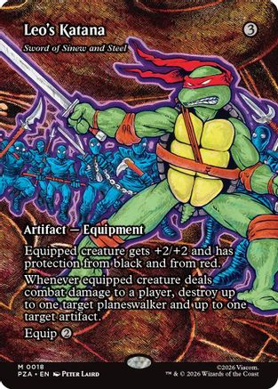 Leo's Katana – Sword of Sinew and Steel (Borderless) (018) - Teenage Mutant Ninja Turtles Eternal-Legal