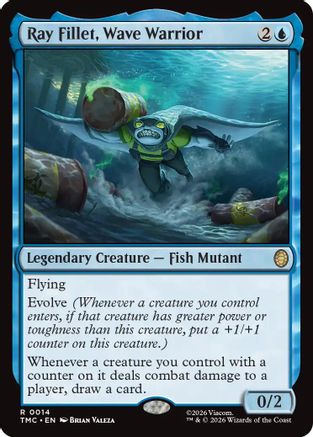 Ray Fillet, Wave Warrior (014) - Commander: Teenage Mutant Ninja Turtles