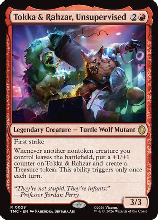 Tokka & Rahzar, Unsupervised (028) - Commander: Teenage Mutant Ninja Turtles