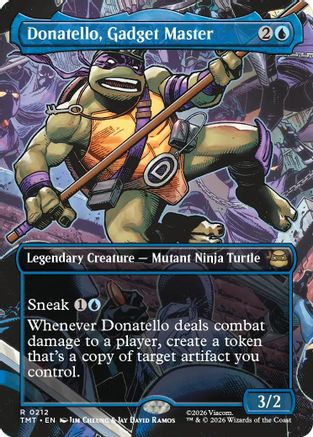 Donatello, Gadget Master (Borderless) (212) Foil - Teenage Mutant Ninja Turtles