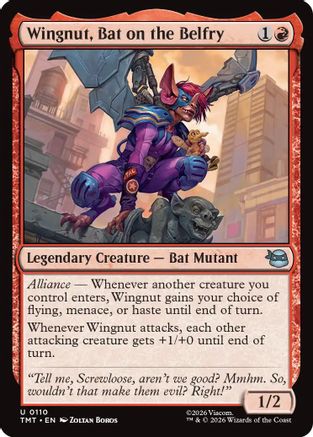 Wingnut, Bat on the Belfry (110) Foil - Teenage Mutant Ninja Turtles