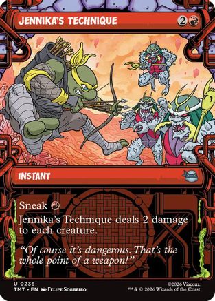 Jennika's Technique (Showcase) (236) Foil - Teenage Mutant Ninja Turtles