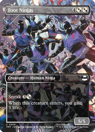 Foot Ninjas (Borderless) (209) Foil - Teenage Mutant Ninja Turtles
