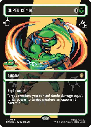 Super Combo (Borderless) (Surge Foil) (095) Foil - Commander: Teenage Mutant Ninja Turtles