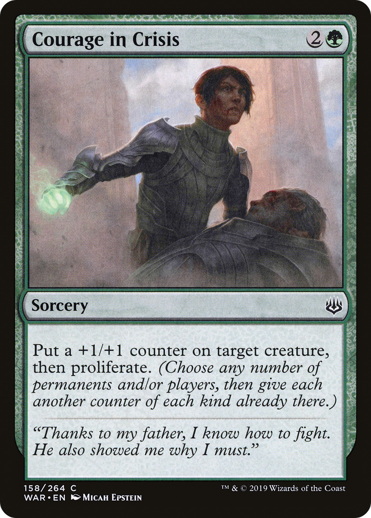 Courage in Crisis (158) Foil - War of the Spark