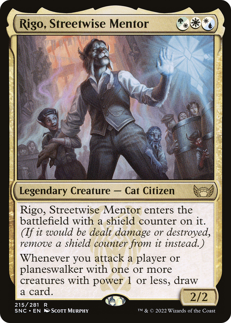 Rigo, Streetwise Mentor (215) Foil - Streets of New Capenna