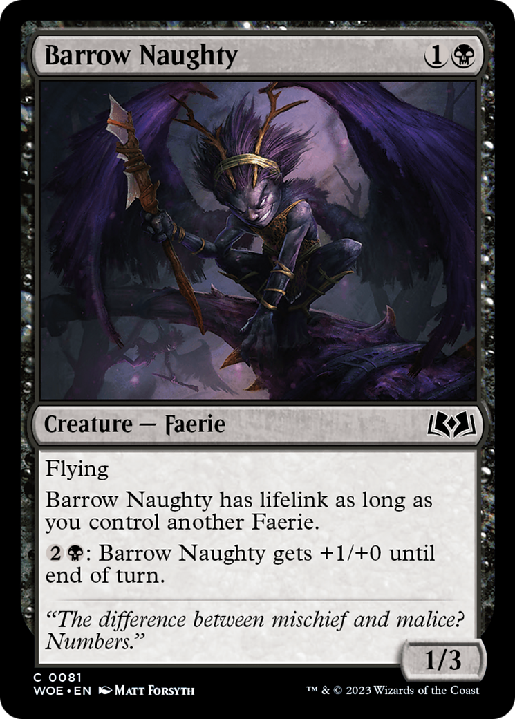 Barrow Naughty (081) Foil - Wilds of Eldraine