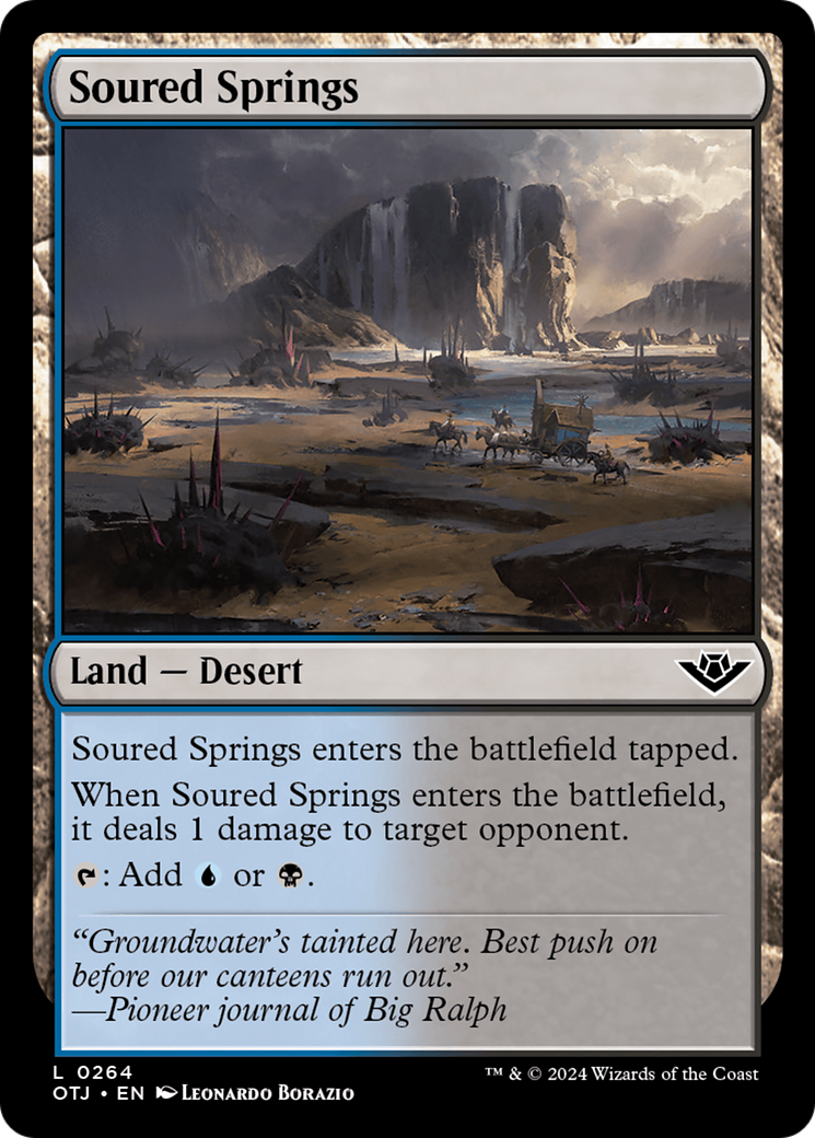 Soured Springs (264) Foil - Outlaws of Thunder Junction