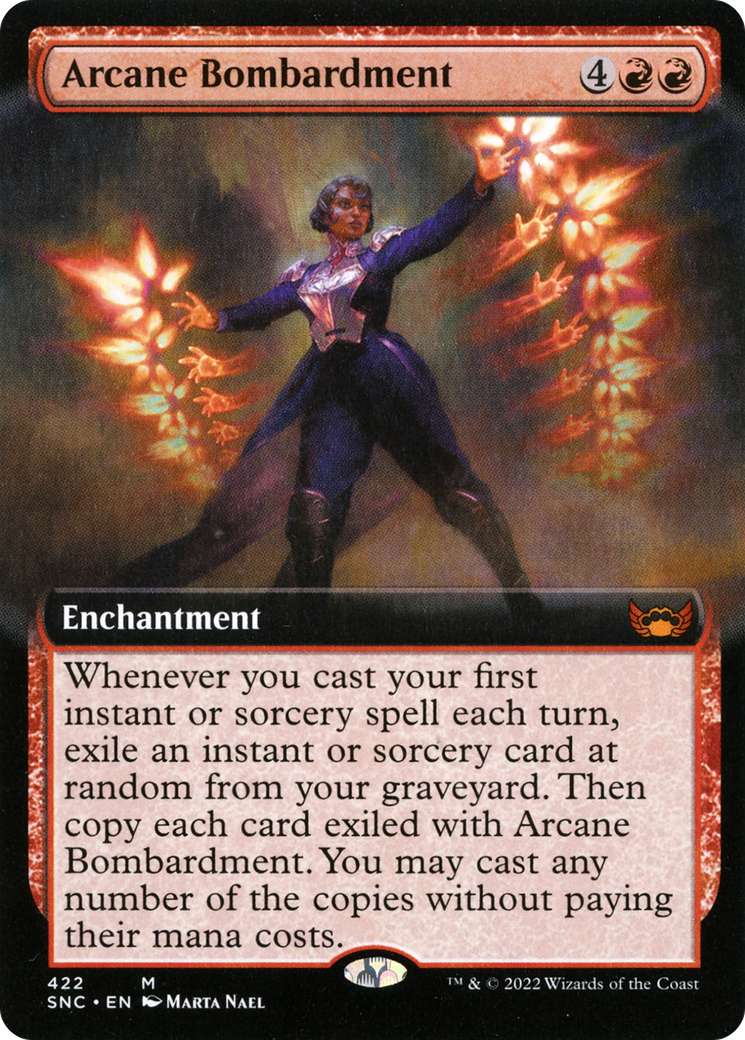 Arcane Bombardment (Extended Art) (422) Foil - Streets of New Capenna