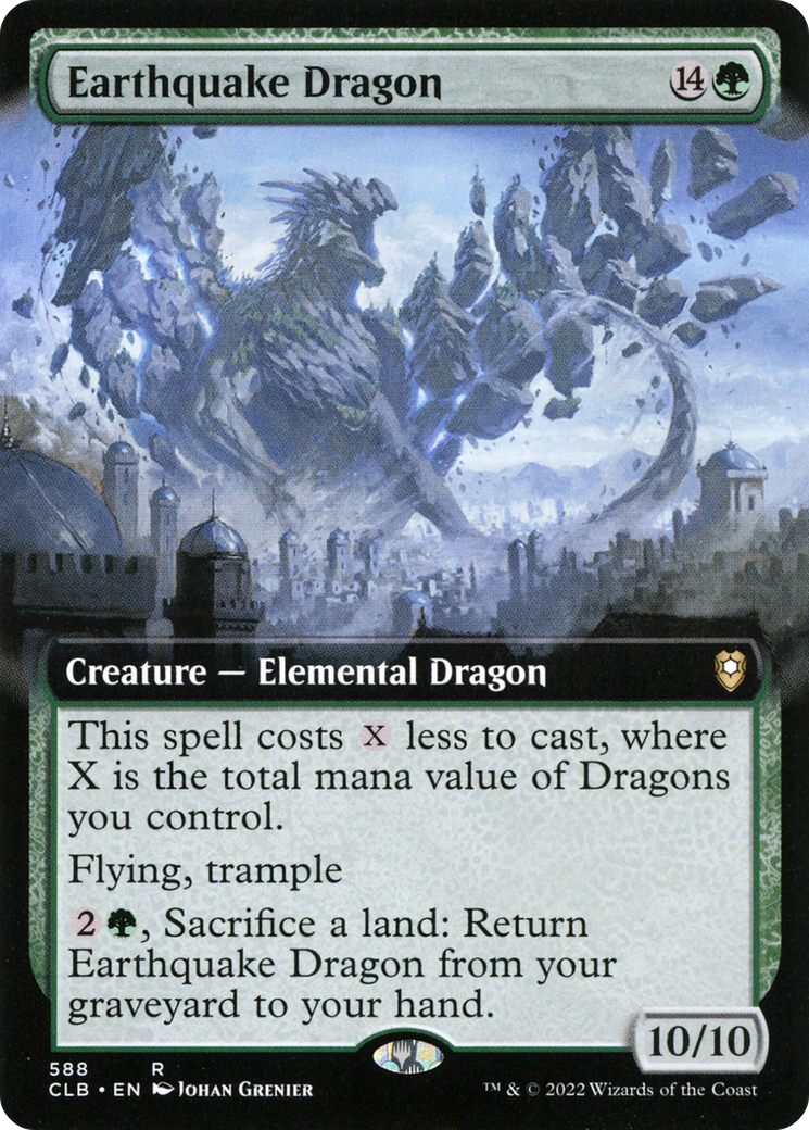 Earthquake Dragon (Extended Art) (588) Foil - Commander Legends: Battle for Baldur's Gate