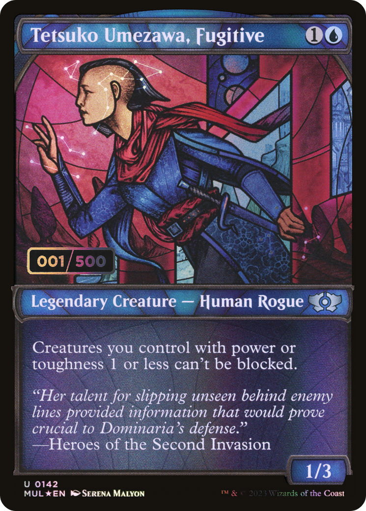 Tetsuko Umezawa, Fugitive (Serial Numbered) (Showcase) (142) Foil - Multiverse Legends