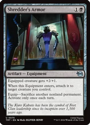 Shredder's Armor (075) - Teenage Mutant Ninja Turtles