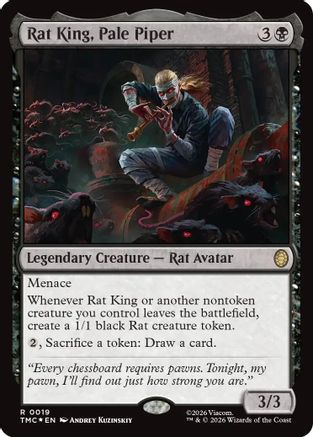 Rat King, Pale Piper (Surge Foil) (019) Foil - Commander: Teenage Mutant Ninja Turtles