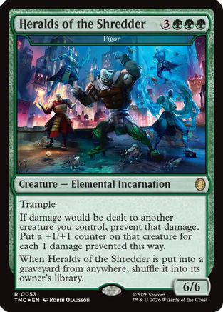 Heralds of the Shredder – Vigor (Surge Foil) (053) Foil - Commander: Teenage Mutant Ninja Turtles