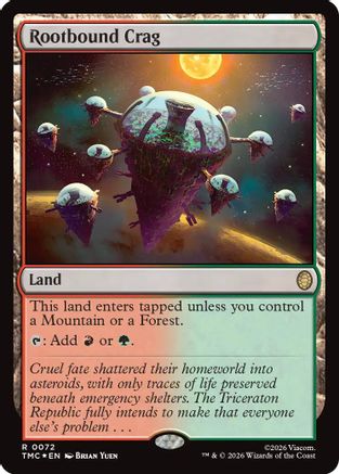 Rootbound Crag (Surge Foil) (072) Foil - Commander: Teenage Mutant Ninja Turtles