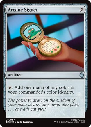 Arcane Signet (Surge Foil) (057) Foil - Commander: Teenage Mutant Ninja Turtles