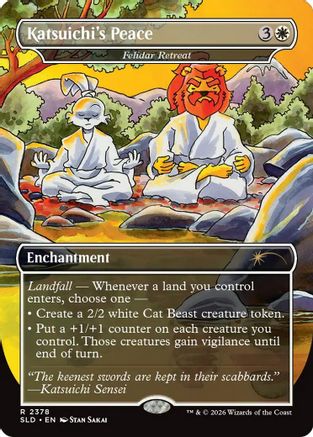 Katsuichi's Peace – Felidar Retreat (2378) - Secret Lair Drop Series