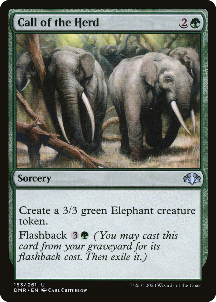 Call of the Herd (153) Foil - Dominaria Remastered