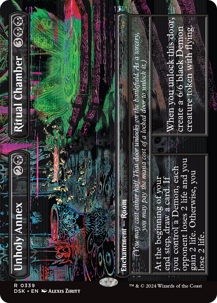 Unholy Annex // Ritual Chamber (Borderless) (339) - Duskmourn: House of Horror