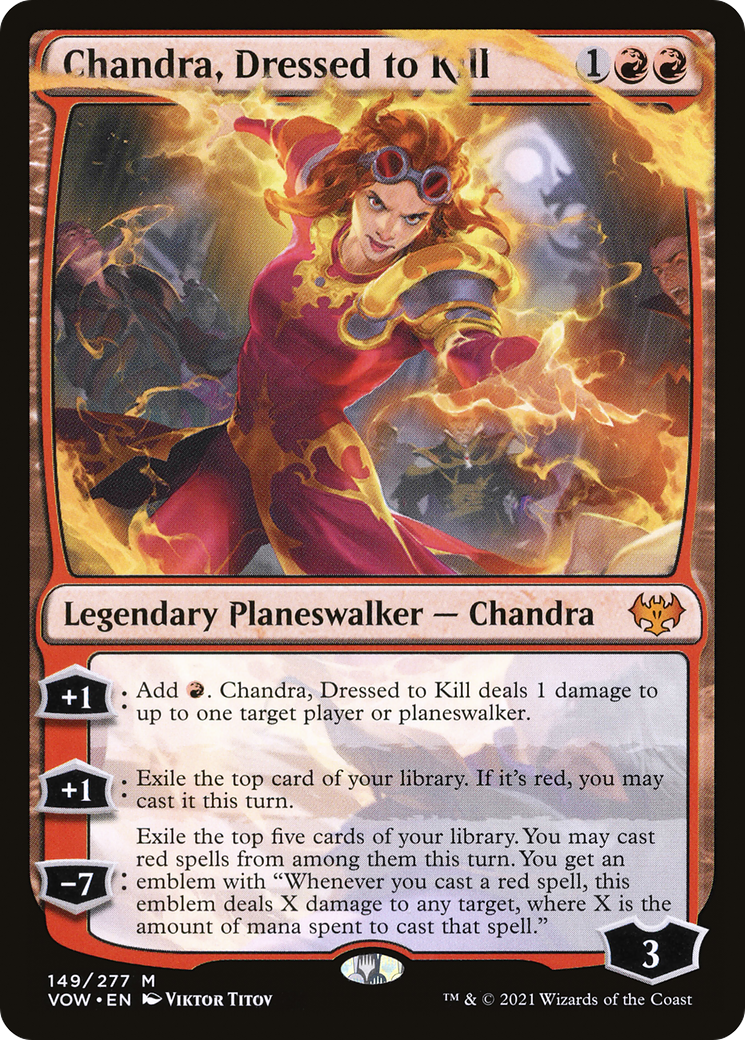 Chandra, Dressed to Kill (149) Foil - Innistrad: Crimson Vow