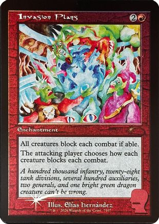 Invasion Plans (7107) Foil - Secret Lair Drop Series