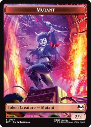 Mutant // Mutagen Double-Sided Token (7 // 9) Foil - Teenage Mutant Ninja Turtles