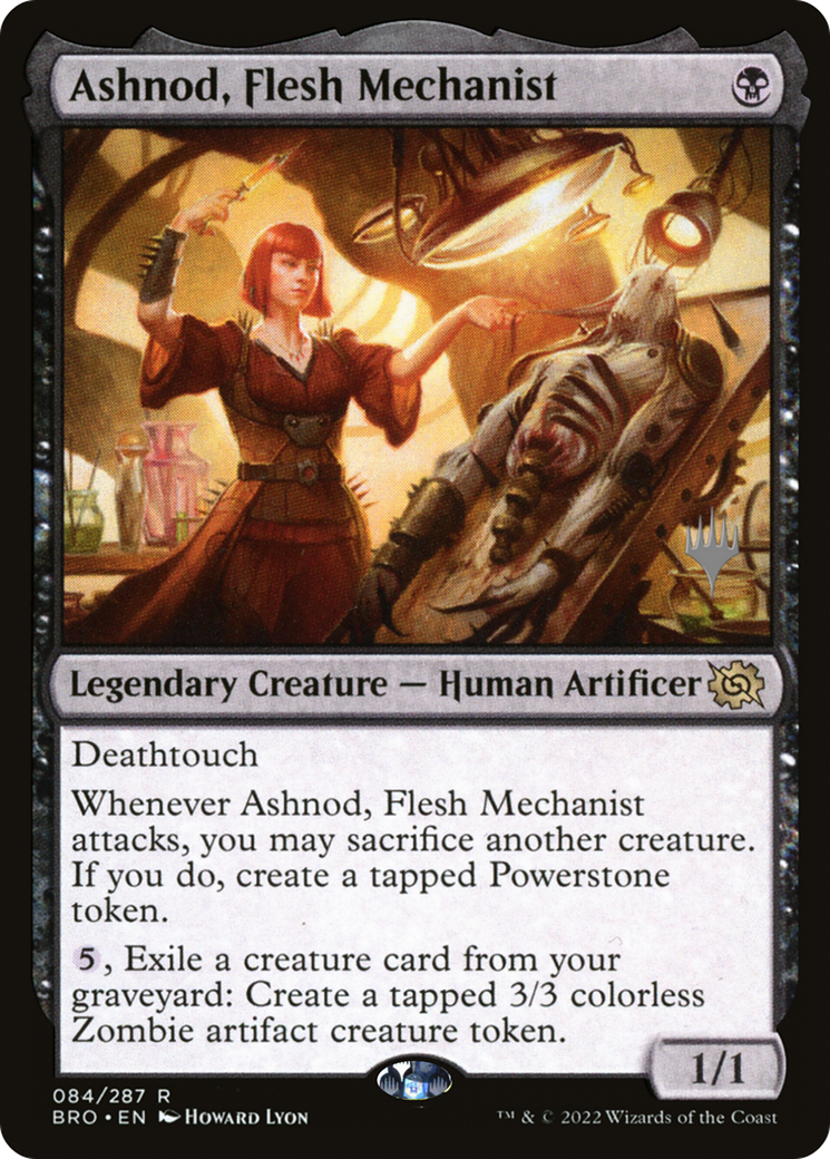 Ashnod, Flesh Mechanist (84p) Foil - The Brothers' War Promos