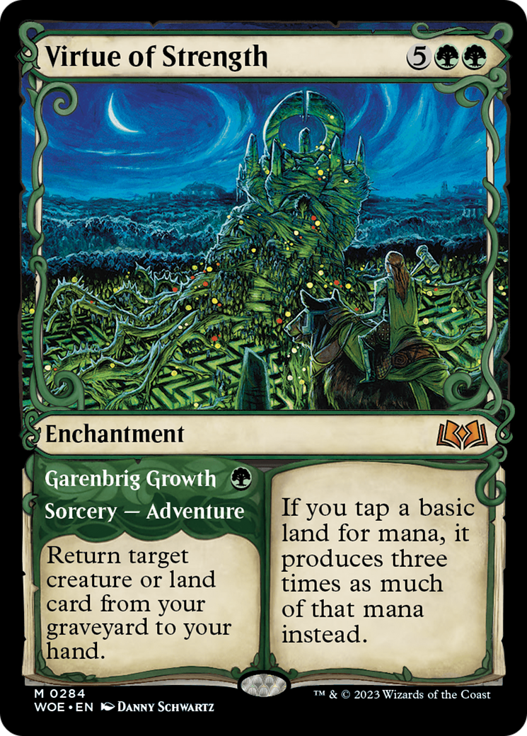 Virtue of Strength (Showcase) (284) Foil - Wilds of Eldraine